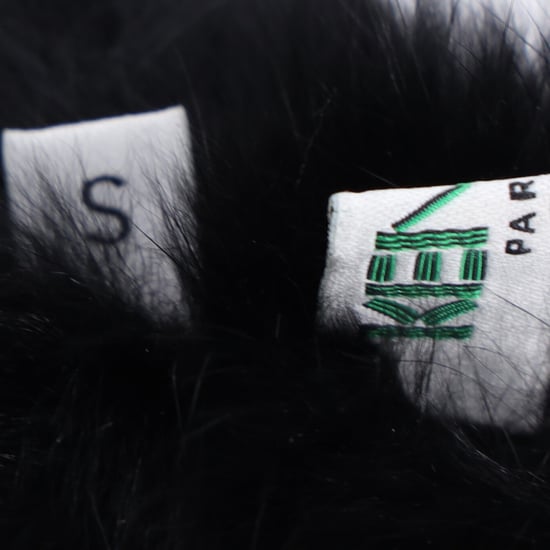 Kenzo Pelzgefütterte Handschuhe aus schwarzem Leder - Image 3