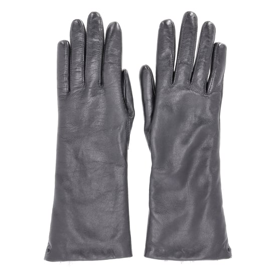 Kenzo Pelzgefütterte Handschuhe aus schwarzem Leder - Image 5