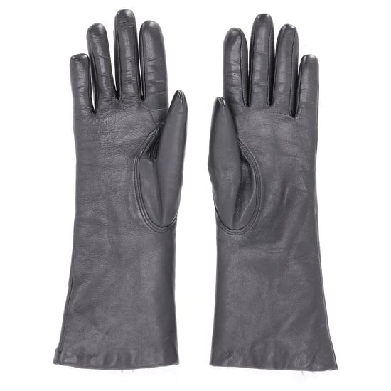 Kenzo Pelzgefütterte Handschuhe aus schwarzem Leder - Image 6