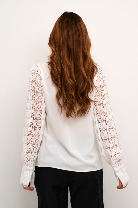 Langarm-Bluse Relaxed fit Spring Gardenia white - Image 3