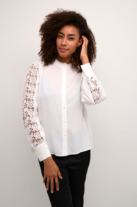 Langarm-Bluse Relaxed fit Spring Gardenia white - Image 5