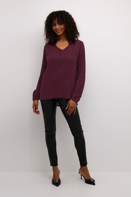 Langarm-Bluse Regular fit Dark Jewel purple - Image 2