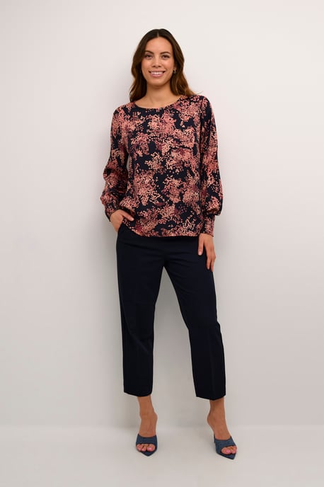 Langarm-Bluse Regular fit Black / Red Tones Berry black red - Image 2