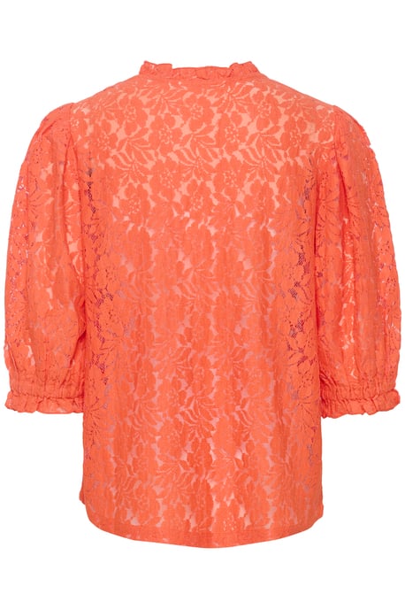 Kurzarm-Bluse A-shape Hot Coral  - Image 5