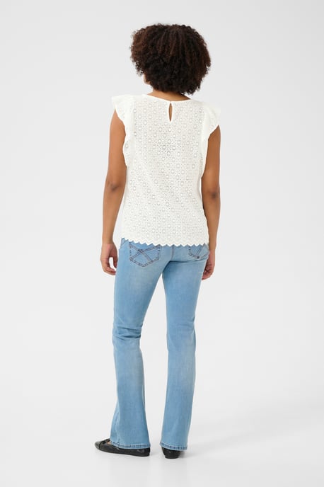 Ärmellose Bluse Regular fit Snow White - Image 3
