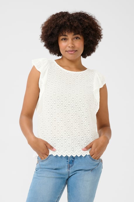 Ärmellose Bluse Regular fit Snow White - Image 5