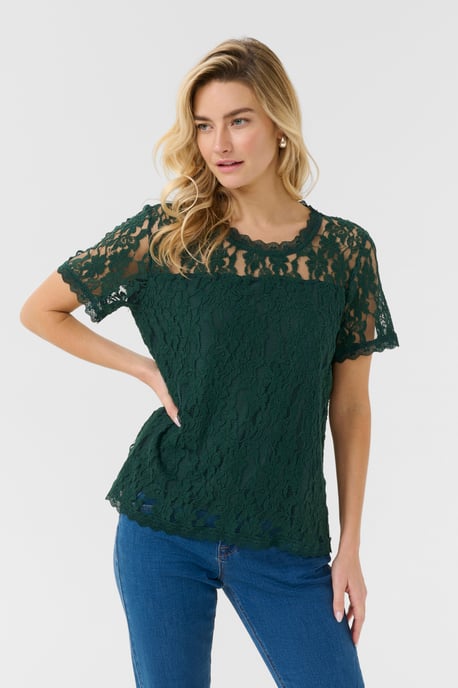 Kurzarm-Bluse Regular fit Sea Moss - Image 3