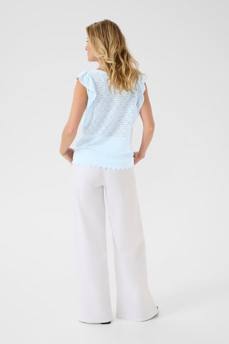 Ärmellose Bluse Regular fit Cashmere Blue pale blue - Image 4