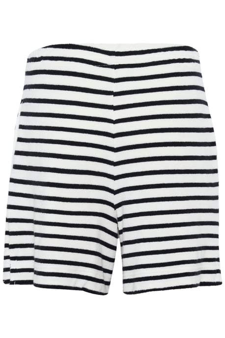 Shorts Lockere Passform Black and Eggnog Stripe black white - Image 5