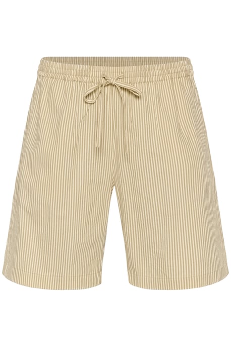 Shorts Loose fit Chincilla / White stripe beige - Image 4