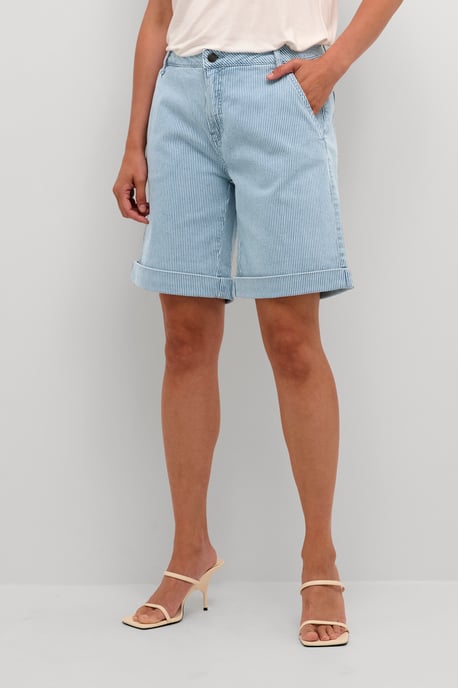 Shorts Loose fit Blue/White Stripe - Image 2