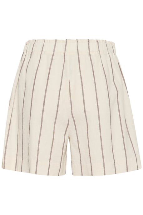 Shorts Easy fit Eggnog and Brown Stripe brown white - Image 5