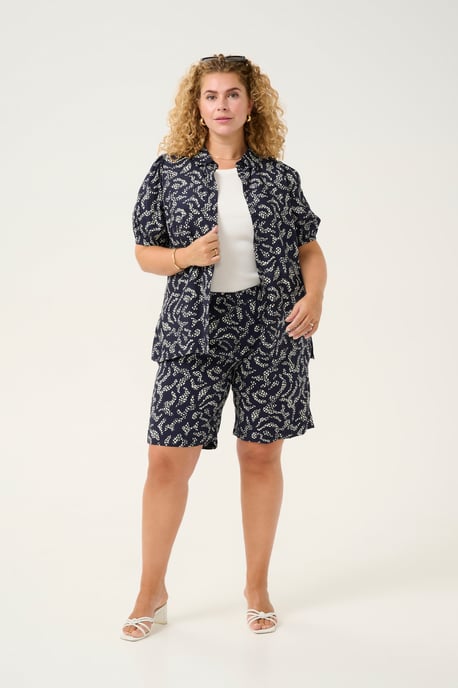 Shorts Loose fit Midnight Marine Lace Print marine - Image 2