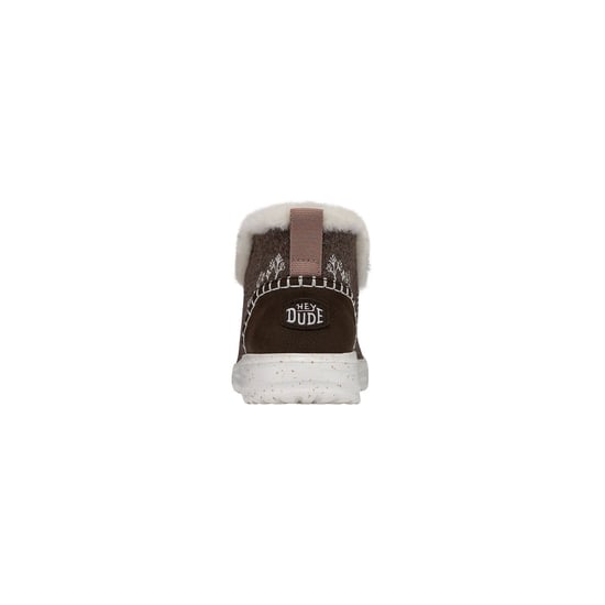 HEYDUDE Denny Wool Faux Shearling Damen-Walnussstiefel - Image 2
