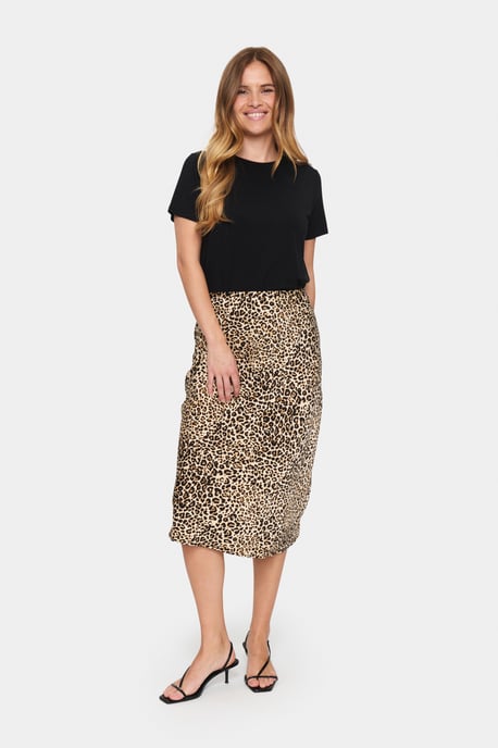 Rock Regular Fit Cremiger Leopard animal - Image 1