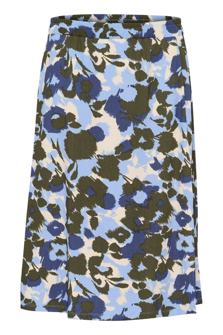 Rock A-shape Blue_Blurry Flower Print blue multi - Image 4