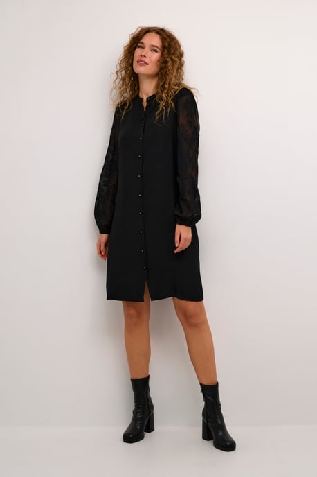 Kleid im entspannten Schnitt black - Image 1