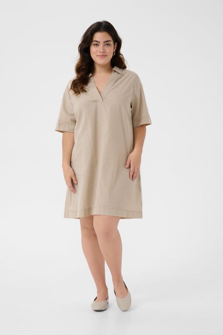 Kleid im lockeren Schnitt natural - Image 1
