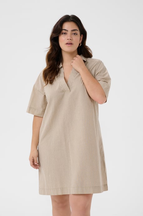 Kleid im lockeren Schnitt natural - Image 3