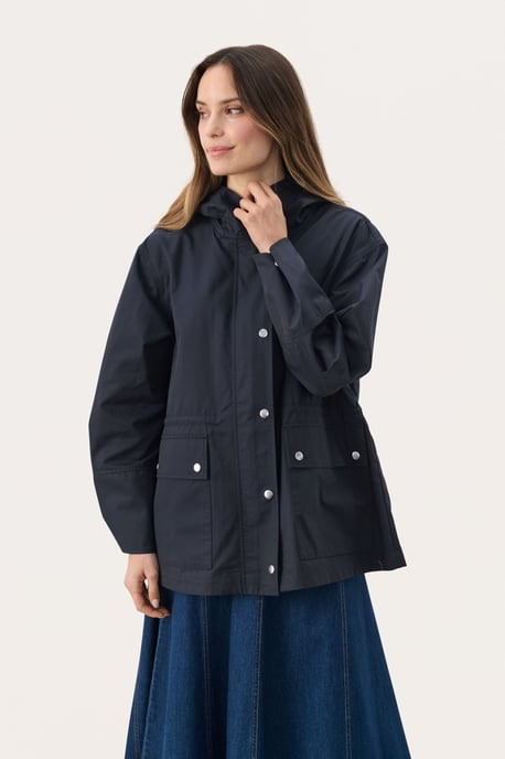 Jacke Gerade Passform Dark Navy - Image 3