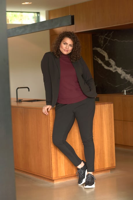 Blazer Figurbetont Schwarz Tief black - Image 1