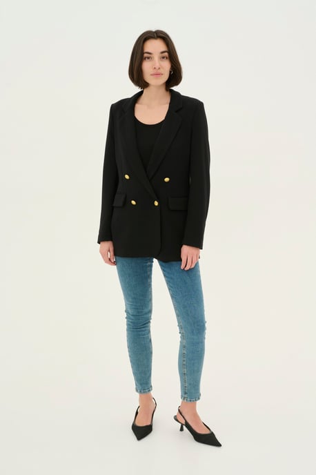 Blazer in taillierter Passform Schwarz black - Image 2