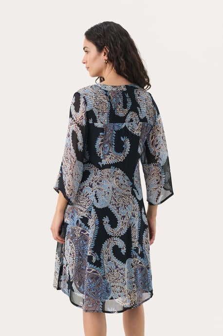 Kleid Gerade Passform navy - Image 3