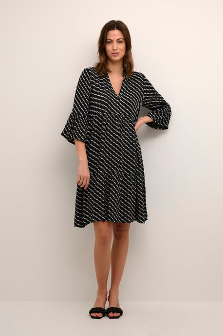 Kleid A-shape black white - Image 1