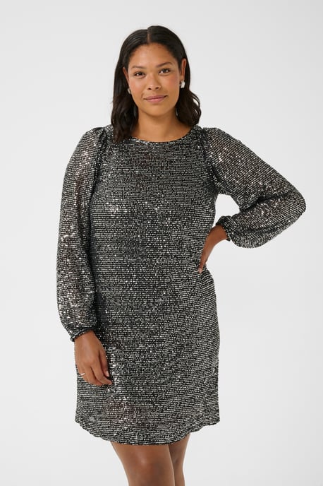 Jerseykleid A-shape silver - Image 3