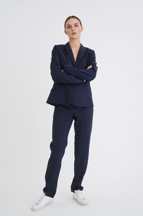 Blazer Gerade Passform Marine Blue - Image 2