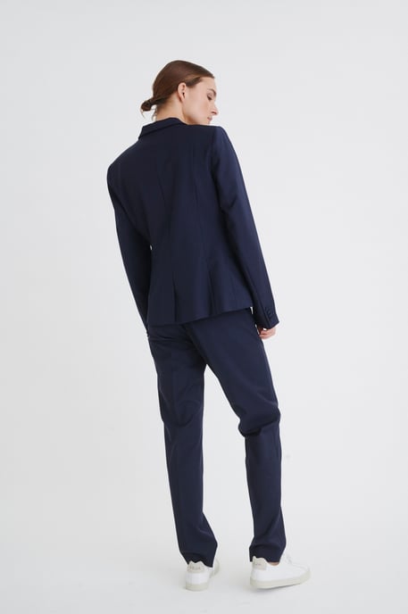 Blazer Gerade Passform Marine Blue - Image 4
