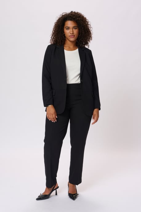 Blazer In Form geschnitten Schwarz Tief black - Image 2