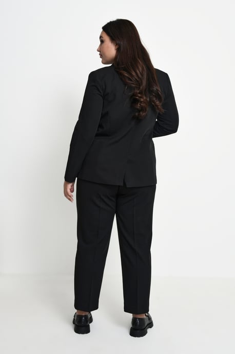Blazer In Form geschnitten Schwarz Tief black - Image 3
