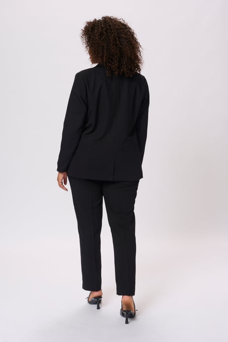 Blazer In Form geschnitten Schwarz Tief black - Image 4