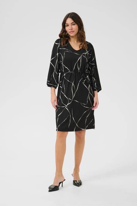 Kleid Regular fit black white - Image 1