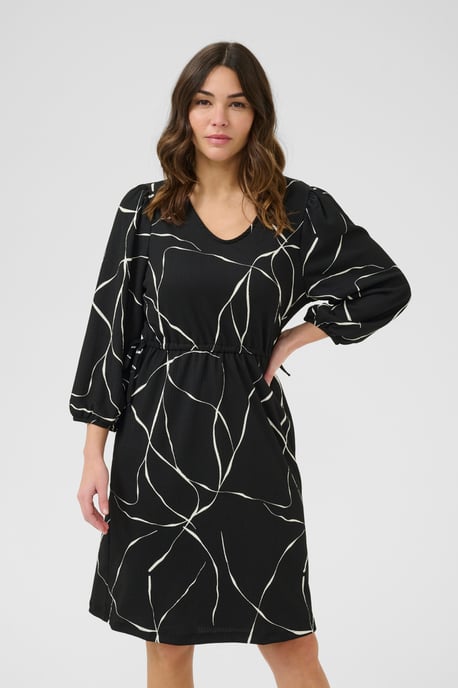 Kleid Regular fit black white - Image 3