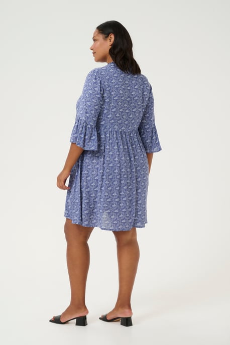 Kleid A-shape blue white - Image 2