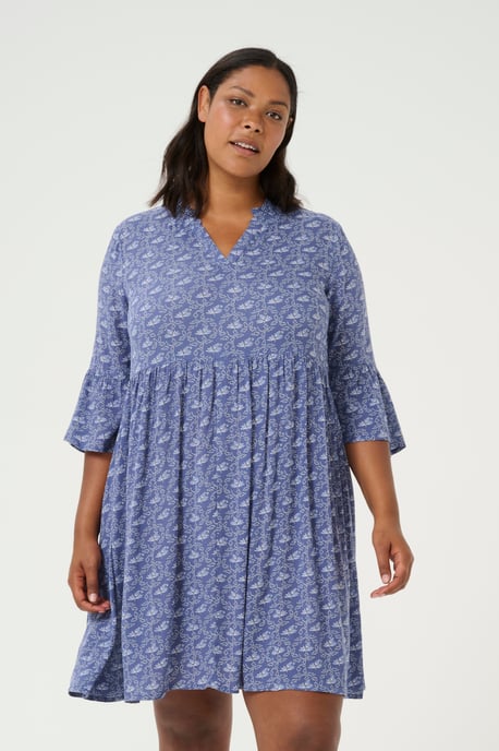 Kleid A-shape blue white - Image 3