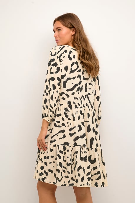 Kleid Loose fit black offwhite - Image 3