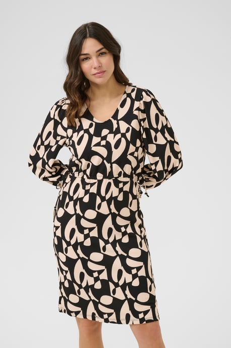 Kleid Regular fit black offwhite - Image 3