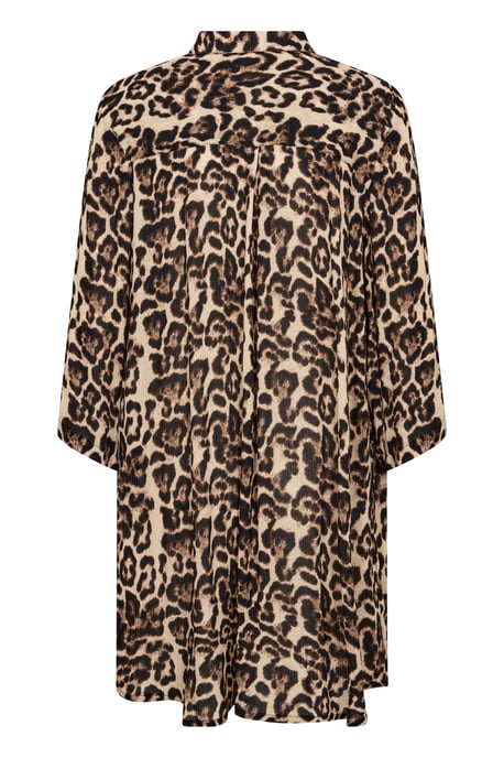 Langarm - Hemd Loose fit Naturel Leopard Print - Image 5