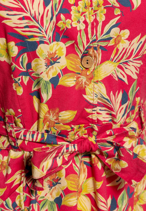 Queen Kerosin Damen Swing Kleid Hawaii Red rot - Image 4