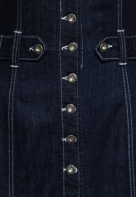 Queen Kerosin Damen Denim Bleistiftkleid Denim - Image 4