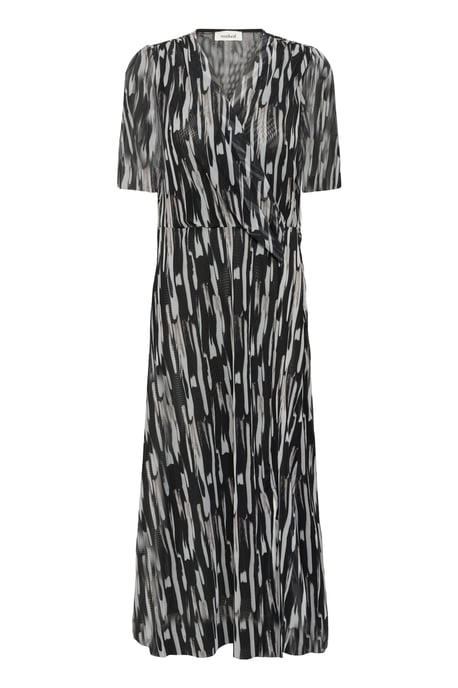 Jerseykleid Gerade Passform Black Stroke Print black - Image 4