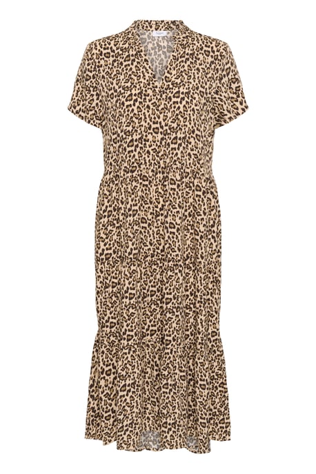 Kleid A-shape Creme Leopard Strokes animal - Image 4
