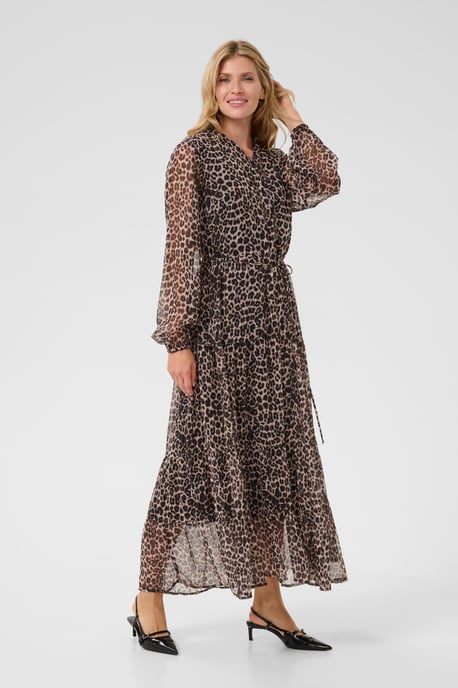 Kleid A-shape Natrual Animal Spots leopard - Image 2