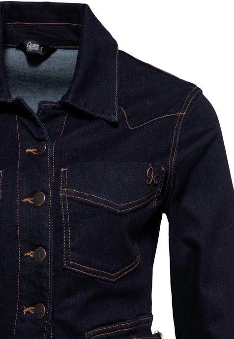 Queen Kerosin Damen Workwear Bleistiftkleid Denim - Image 3