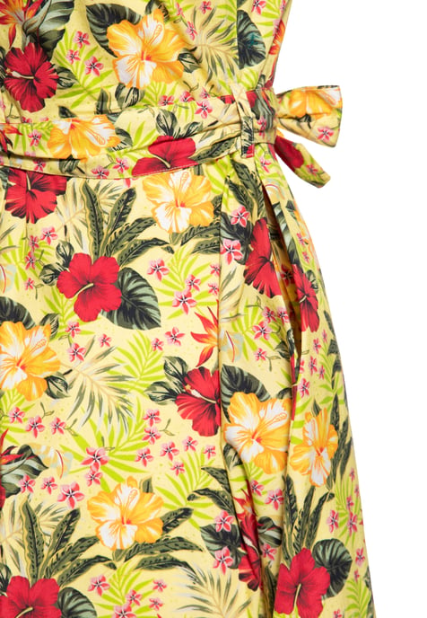 Queen Kerosin Damen Swing Kleid gelb - Image 3