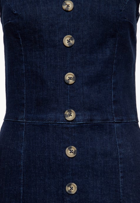 Queen Kerosin Damen Etuikleid Denim - Image 3