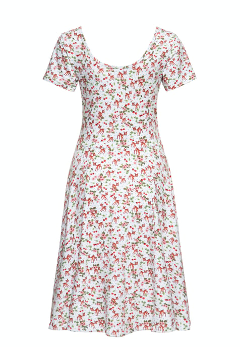 Queen Kerosin Damen Swing Kleid in Wickel-Optik weiß - Image 2